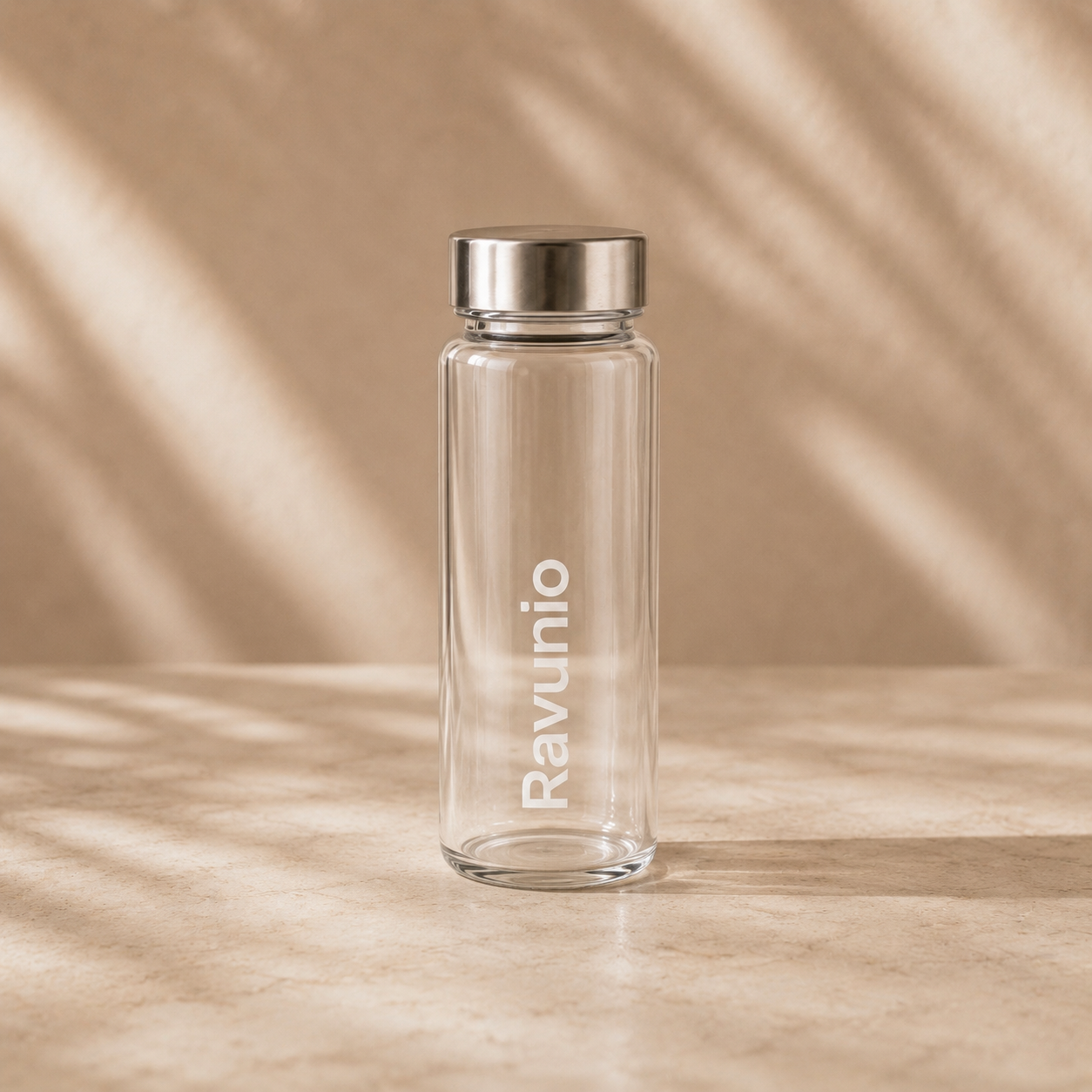 Ravunio Glass Shaker Bottle