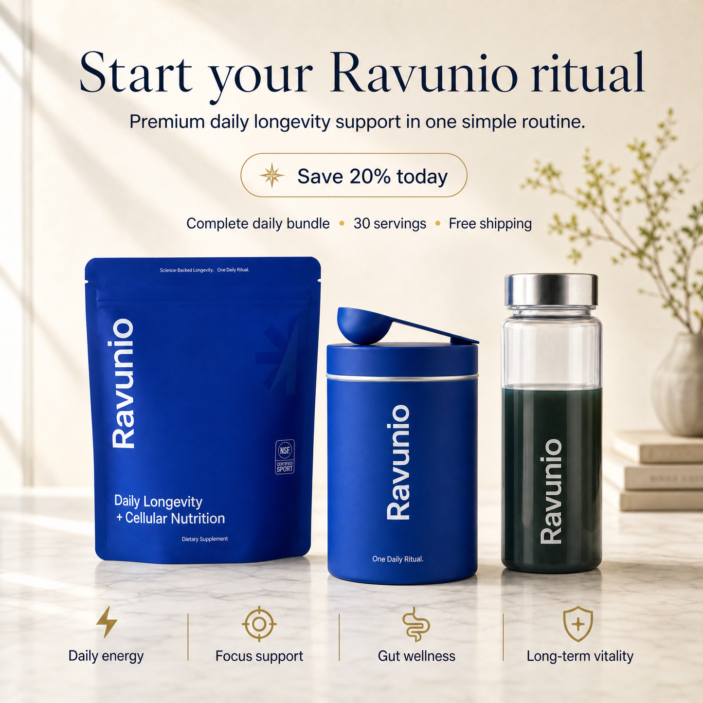 Ravunio Daily a > Longevity Bundle.