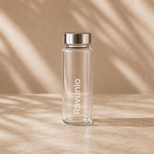 Ravunio Glass Shaker Bottle